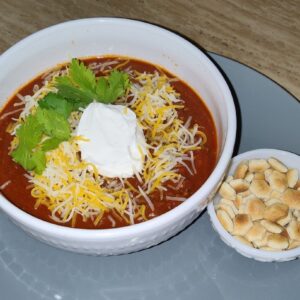 Chili with Oyster Crackers